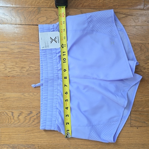 XERSION GIRLS PURPLE RUNNING SHORTS WITH BUILT-IN BRIEFS SIZE LARGE 14 - Picture 11 of 16
